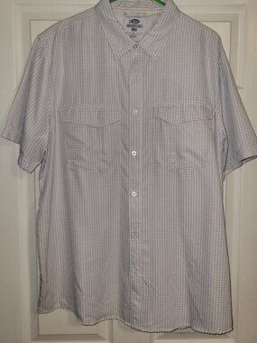 AFTCO Apex Stretch SS Button Shirt (Men's XL/Light Gray)